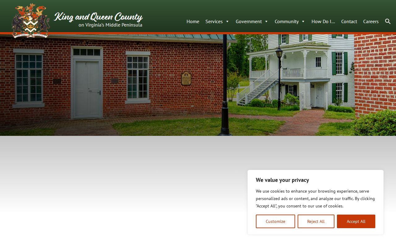 King and Queen County General District Court information page