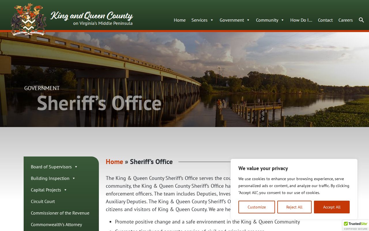 King and Queen County warrant records: Sheriff’s Office process and court links